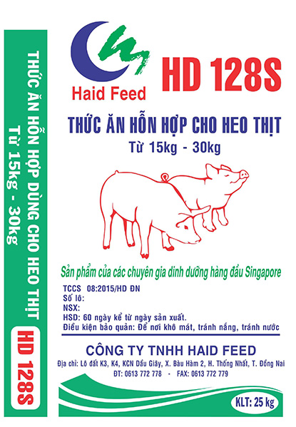 Thức ăn hỗn hợp cho heo thịt, từ 15kg - 30kg