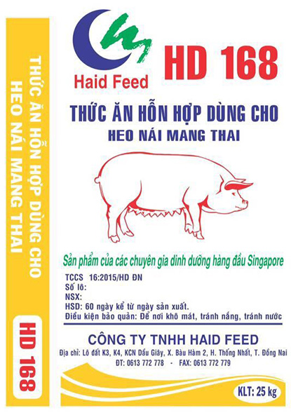 Thức ăn hỗn hợp dùng cho heo nái mang thai