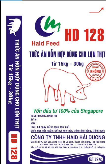 Thức ăn hỗn hợp dùng cho lợn thịt từ 15 - 30kg