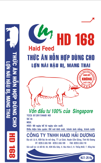 Thức ăn hỗn hợp dùng cho lợn nái hậu bị, mang thai