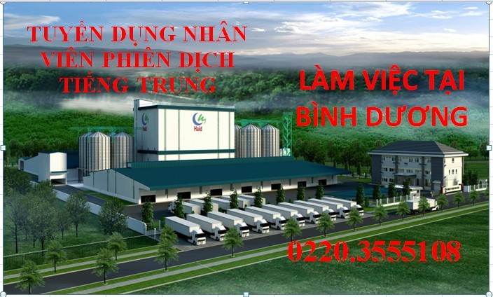 Nhân viên phiên dich tiếng Trung- làm việc tại Bình Dương